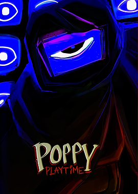 Poppy Playtime Character with Eyes Background