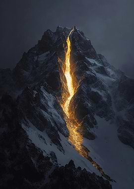 Volcanic Mountain Eruption