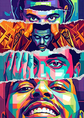 Colorful Portrait Collage