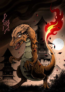 Japanese Fire Baby Dragon