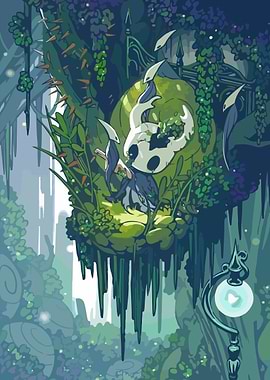 The Knight in a Lush Forest