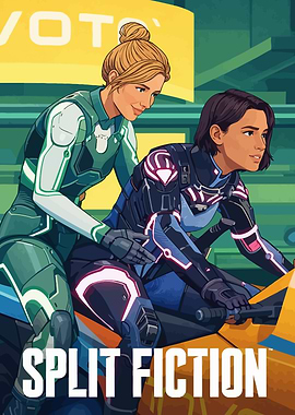 Split Fiction Sci-Fi Motorcycle Duo