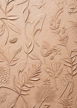 Embossed Floral Leaf Pattern