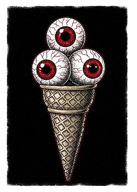 Eyeball Ice Cream Cone