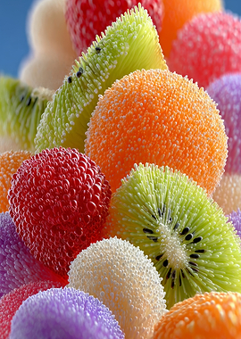 Colorful Gummy Candy Assortment