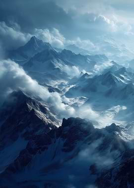 Misty Mountain Peaks