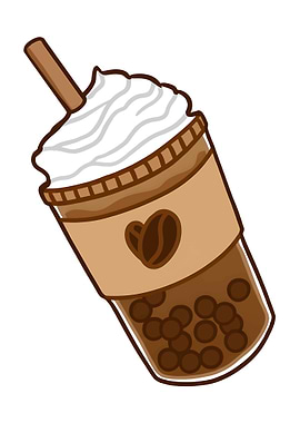 Cute Coffee Drink with Whipped Cream