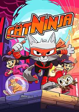 Cat Ninja and Friends in Action