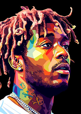 Colorful Portrait of Lil Uzi Vert