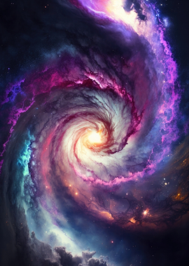 Swirling Cosmic Nebula