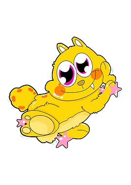 Cute Yellow Cartoon Creature