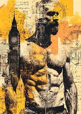 Double Exposure London Man Art