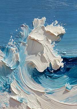 Impressionistic Wave Painting