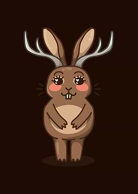 Cute Jackalope Bunny Deer Hybrid