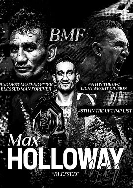 Max Holloway Champion Poster Art