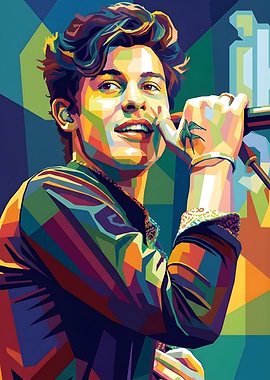Shawn Mendes Pop Art Portrait