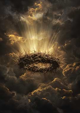 Crown of Thorns in Dramatic Light