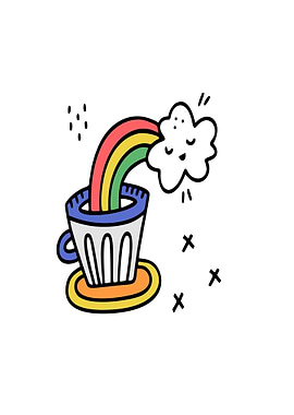 Rainbow Coffee Cup