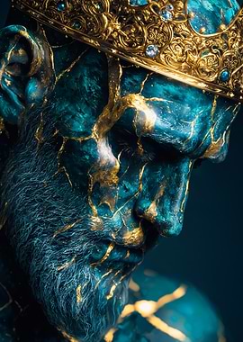 Marble King Golden Crown Art