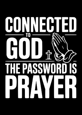 Connected to God Prayer Graphic
