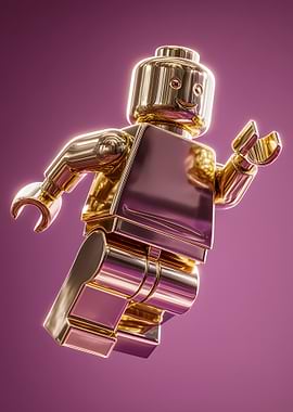 Gold Lego Minifigure
