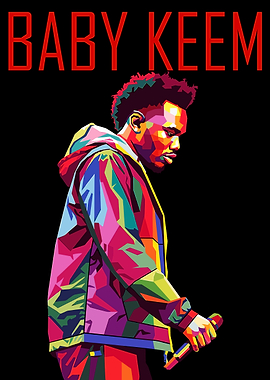Baby Keem Pop Art Portrait