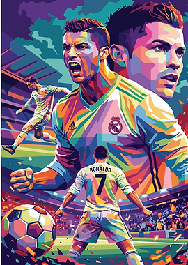 Cristiano Ronaldo Pop Art