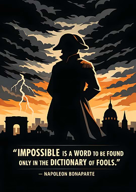 Napoleon Bonaparte Quote Poster