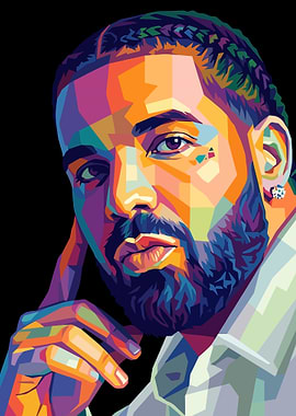 Drake Pop Art Portrait