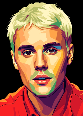 Justin Bieber Pop Art Portrait