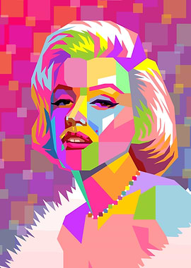 Marilyn Monroe Pop Art Portrait