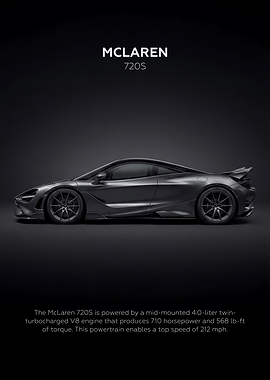 Car McLaren 720S Dark Minimalist