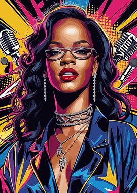 Rihanna Pop Art