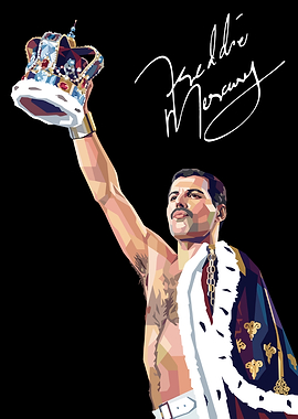 Freddie Mercury Digital pop art