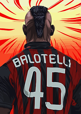 Mario Balotelli AC Milan Jersey