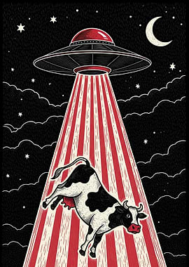 Cow Abducted by UFO