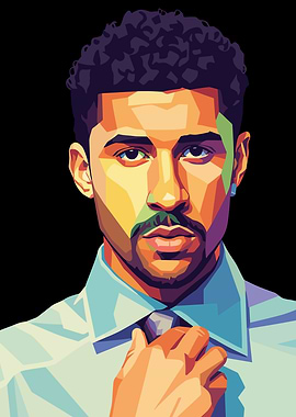 Bad Bunny Pop Art Portrait