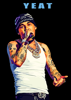 Yeat performing on stage