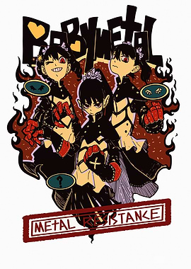 BABYMETAL Metal Resistance Anime Art