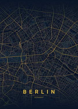 Berlin City Map Poster