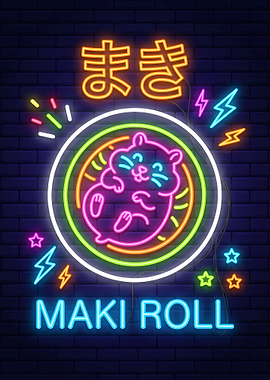 Maki Roll Neon Sign