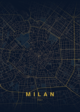 Milan City Map