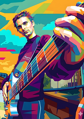 Matt Bellamy Wpap Pop Art
