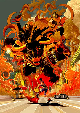 Bull Demon vs. Basketball Player