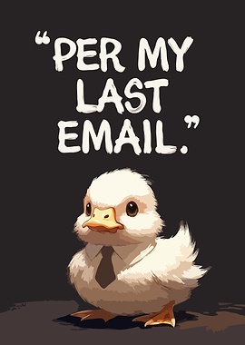 Cute Duckling in a Suit