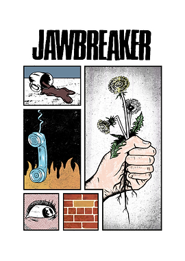 Jawbreaker comic art with dandelions