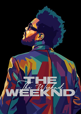 The Weeknd Pop Art Portrait