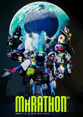 Marathon Game Characters Poster