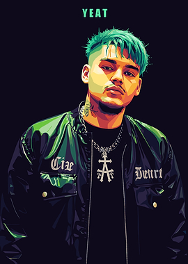 Yeat Pop Art Portrait