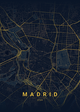 Madrid City Map